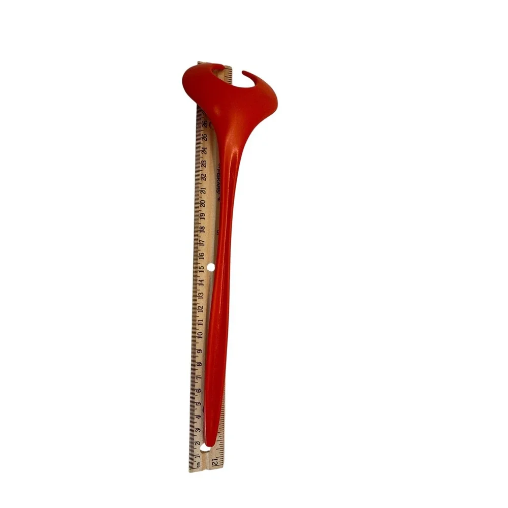 VTG Rosti Mepal 2534 Salad Fork Server Denmark Red Excellent MCM Melamine‎ 11.5